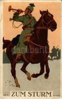 1915 Zum Sturm / WWI German military art postcard. G.M. 4662. litho s: W.I. (EK)
