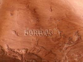 Borbás Tibor (1942-1995): Bartók Béla. Terakotta, jelzett, kopásnyomokkal, m:28cm