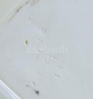 Herendi fehér mázas porcelán Mozart büszt, jelzett, hibátlan, m: 20,5 cm