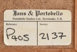 XIX század, angol, Skylark & Skyscraper: Versenyló. Mezzotintó, papír, dekoratív, üvegezett, fak...