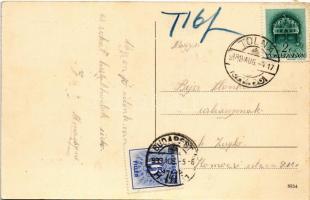 1939 Tolna, M. kir. selyemfonoda, Selyemgyári igazgatói lak, Szt. István tér, Buday lak. Art Nouveau...