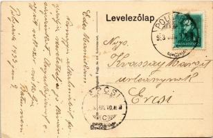 1933 Polgárdi, Református lelkész lak, Fogyasztási és értékesítő szövetkezet, dohánytőzsde üzlete (E...