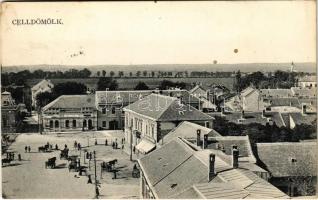 1914 Celldömölk, Fő tér. Szagán János kiadása (kis szakadás / small tear)