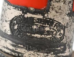 Barta Pál Gerje feliratú szikvizes üveg fej, sérült, m: 10 cm