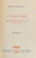Eötvös Károly: A nagy per I-II-II. Bp., 1904, Révai, Kiadói egészvászon kötés, színezett lapszélek, ...