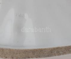 Portheim und Söhne homáros kínálótál, kézzel festett, restaurált (Jobb oldali tálrész), jelzett, kop...