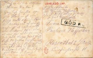 1911 Nagymaros, Fő tér, Hősök szobra, Waldvogel cukrászda (fl)