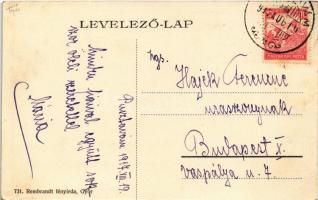 1917 Pusztavám, Puszta-Vám; községháza, evangélikus templom, iskola és lelkészlak