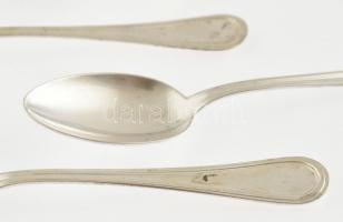 Ezüst (Ag) mokkás kanál, 12 db, jelzett, nettó: 99 g, h:10,5cm