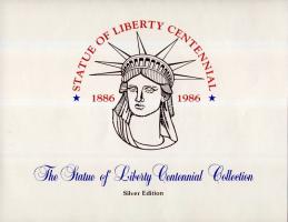 USA 1986. "100 éves a Szabadság-szobor" 1db Ag 1$-os + 11db Ag emlékérem 11x 28,35g mind k...
