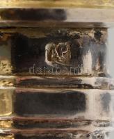 Ezüst (Ag) nyelű halvilla, jelzett, bruttó: 130g, h:26cm