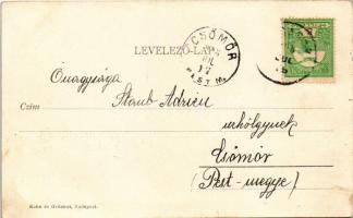 Budapest XXII. Budafok, Anna utca északról tekintve, villa. Kohn és Grünhut kiadása