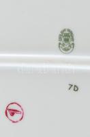 Zsolnay tollas porcelán süteményes készlet, Kézzel festett, jelzett, hibátlan. Eredeti dobozában