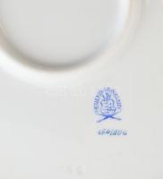 Herendi Apponyi mintás Utasellátó feliratos süteményes tál, kézzel festett, jelzett, kis kopásnyomok...