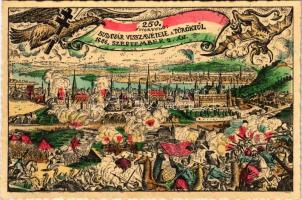 Budapest I. Budavár visszavétele a töröktől 1686. szeptember 2-án 250. évforduló + "1686-1936 Budavára visszafoglalásának emlékére" So. Stpl.