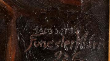 Tallós (Funcsler) Móric Lajos (1907-): Virágok. OIaj, vászon, jelzett. 72x62 cm. Dekoratív, sérült f...