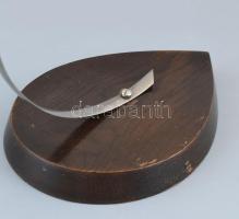 1956 Mecher János vitorlázó repülőpakett, fa, kopott, jelzett m: 31cm