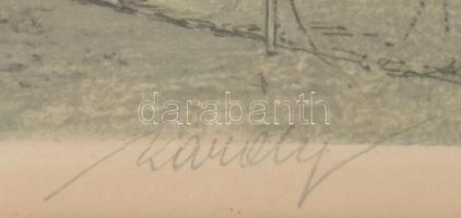 Olvashatatlan jelzéssel: Bécsi opera. Rézkarc, papír, üvegezett keretben. 13X12,5cm