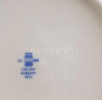 Zsolnay vastag tollazott étkészlet, teás készlet, mokkás készlet, pótlás van benne ezért van ami kev...