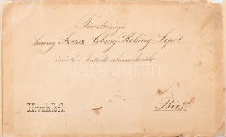 1872 Országgyűlési meghívó. Ferenc József (1830-1916) király és Lónyay Menyhért (1822-1884) miniszte...