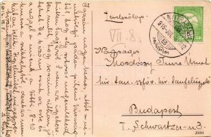 1916 Nyitrabánya, Handlová, Krickerhau; Fényképész és borbély üzlete / photographer and barber