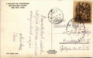 1938 Léva, Levice; bevonulás, Gambaty üzlete. Foto Hajdu / entry of the Hungarian troops, shops + &q...