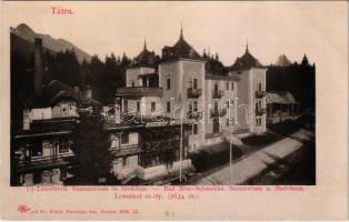 Újtátrafüred, Neu-Schmecks, Novy Smokovec (Magas-Tátra, Vysoké Tatry); Szanatórium és fürdőház. Feitzinger Ede 316. Ps. 1902-12. / sanatorium and spa