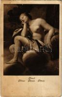 Vénusz / Venus / Erotic nude lady art postcard s: Vouet (fa)