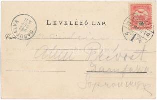 1902 Pozsonynádas, Nádas, Trstín; falu, templom, vasúti alagút vonattal, Herczeg Windisch-grätz Alfr...