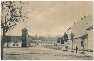 Vágújhely, Waag-Neustadt, Nové Mesto nad Váhom; Rét tér. Brück Gyula felvétele és kiadása / square (EK)