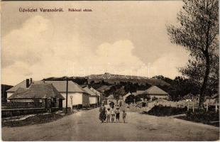 1911 Varannó, Vranov nad Toplou; Rákóczi utca. Spira Ábrahám kiadása / street