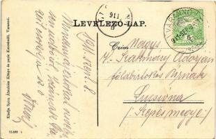 1911 Varannó, Vranov nad Toplou; Rákóczi utca. Spira Ábrahám kiadása / street