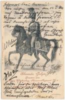 1904 Alexander Gulyás. Gemeiner vom König Württemberg Husaren-Regiment No. 6. dente 1778-1823 / Austro-Hungarian K.u.K. military art postcard (EB)