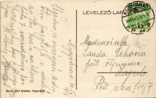 1914 Nagyvárad, Oradea, Grosswardein; Kapucinos és Zárda utca sarok, kereszt. Boros Jenő kiadása / s...