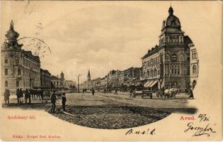 1902 Arad, Andrássy tér. Kerpel Izsó kiadása / square