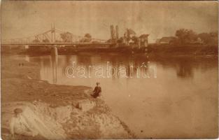1911 Arad, Újaradi Gróf Károlyi Gyula híd / Podul Traian / bridge. photo (fl)