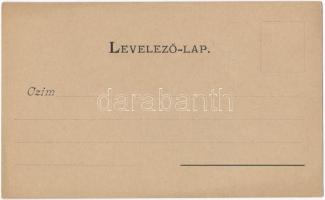 ~1899 (Vorläufer) Arad, Pénzügyi palota, Római katolikus templom, Fehér Kereszt szálloda. Lengyel Li...