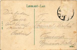 Arad, Andrássy tér, Központi divatáruház, emeletes autóbusz, hirdetőoszlop / square, fashion shop, a...