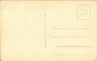 1928 Arad, Minorita templom tatarozáskor, Angeli úr és Harsányi úr / church under construction. phot...