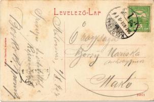 1907 Marosvásárhely, Targu Mures; Rákóczi szobor. Porjes Sándor kiadása / statue (fl)