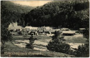 1906 Hidegszamos, Somesu Rece (Kolozsvár mellett / near Cluj); Villanytelep. Ferencz és Társa fényképészektől / electric power plant, power station