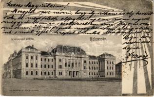 1904 Kolozsvár, Cluj; Igazságügyi palota. Kováts P. fiai kiadása / Palace of Justice. Art Nouveau (EK)