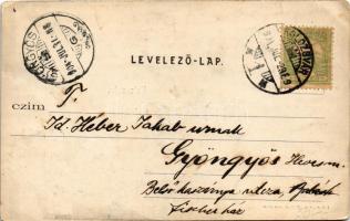 1904 Kolozsvár, Cluj; Igazságügyi palota. Kováts P. fiai kiadása / Palace of Justice. Art Nouveau (E...