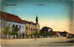 1914 Gyulafehérvár, Alba Iulia; Hunyadi tér, Erzsébet szálloda / square, Hotel Elisabeth (EK)