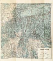 cca 1930 Egri Bükk térképe, 1:75.000, Turistaság és Alpinizmus, Bp., M. Kir. Állami Térképészet, 34x31 cm