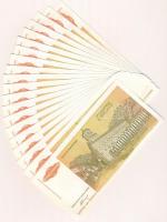 Jugoszlávia 1993. 5.000.000.000D (20x) sorszámkövetők "AA 6078381 - 6078400" T:I,I- / Yugo...