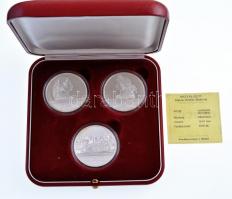 DN "Reneszánsz szett" kétoldalas ezüstözött Cu-Ni emlékérem sorozat dísztokban, benne &quo...