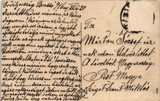 1916 Brassó, Kronstadt, Brasov; Kapu utca, Korona szálloda és kávéház / Purzengasse, Hotel Krone / s...