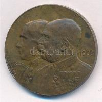 Ausztria 1908. "Császári Jubileumi Versenynap - Bécsi Ügető Egyesület" kétoldalas Br emlék...