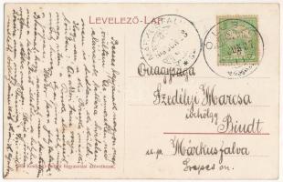 1908 Ólubló, Stará Lubovna; Csumitta-féle ház, Zauberer Simon üzlete / shops